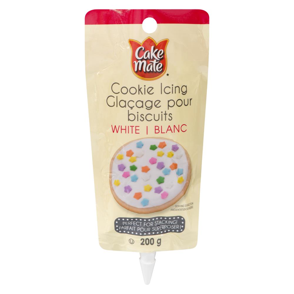 CAKEMATE DECORATION GLAZE BISCUIT WHITE, 6 X 200 G