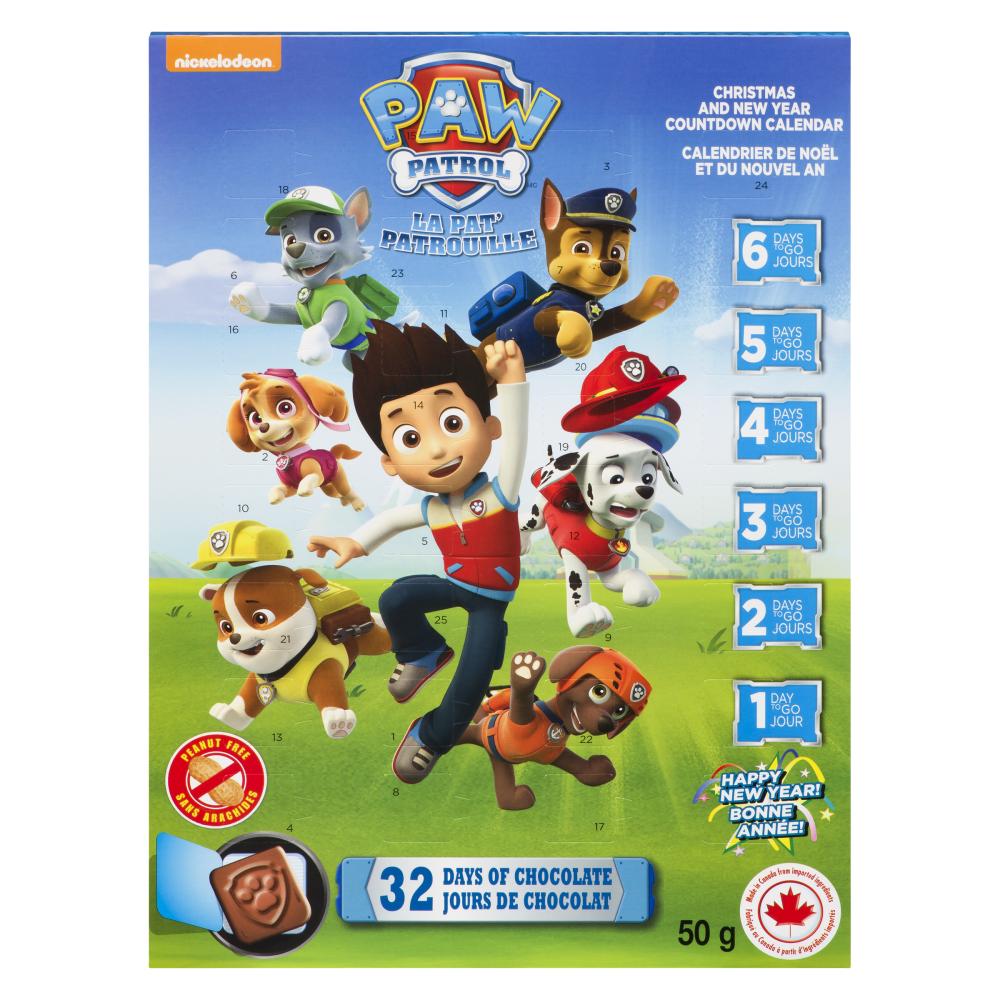 PAW PATROL ADVENT CALENDAR, 32 X 50 G