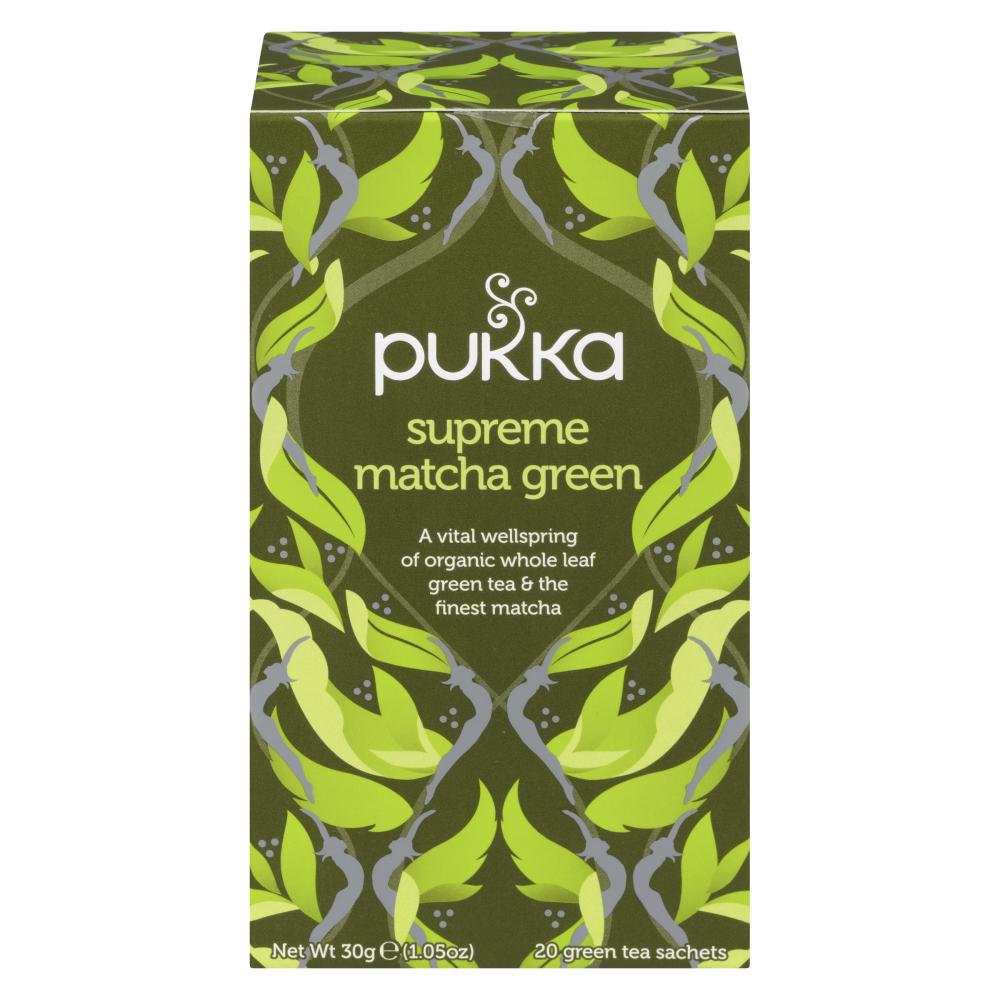 PUKKA ORGANIC MATCHA SUPREME GREEN TEA, 4 X 20 UN