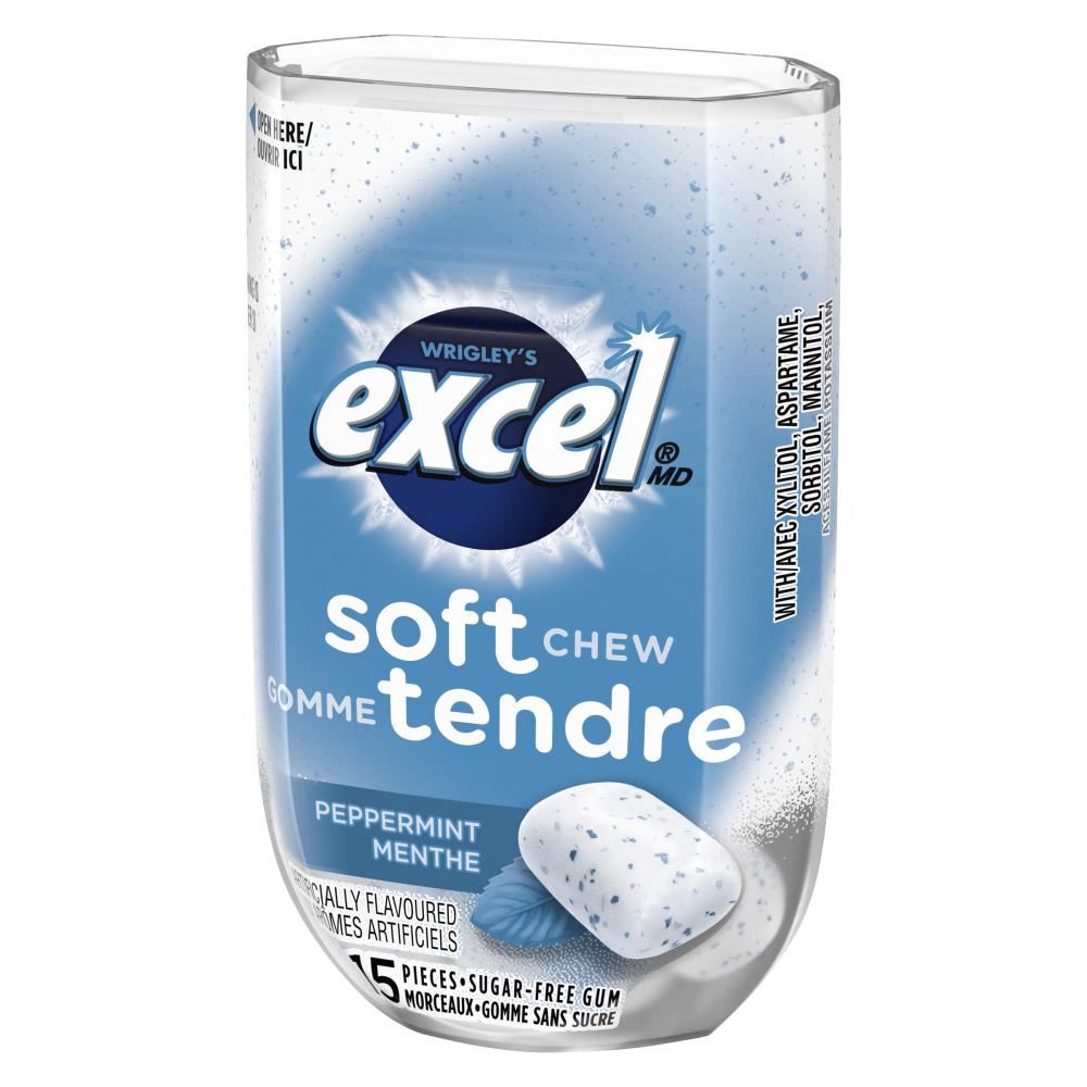 EXCEL PEPPERMINT GUM BITE, 8 X 1 UN