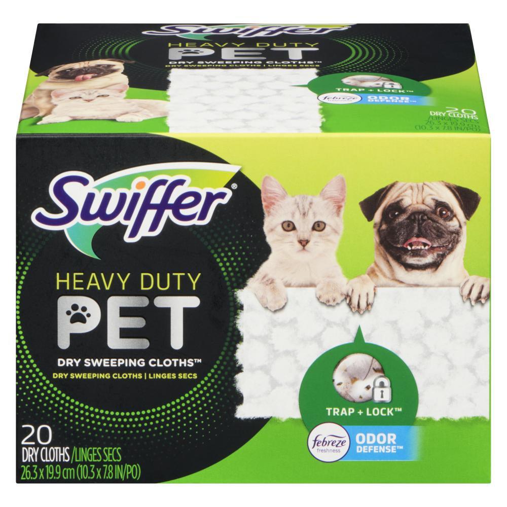 SWIFFER DRY CLOTHS FOR ANIMALS, 4 X 1 UN