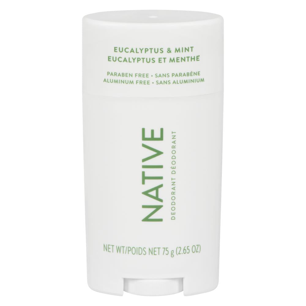 NATIVE MINT AND EUCALYPTUS DEODORANT, 3 X 75 G