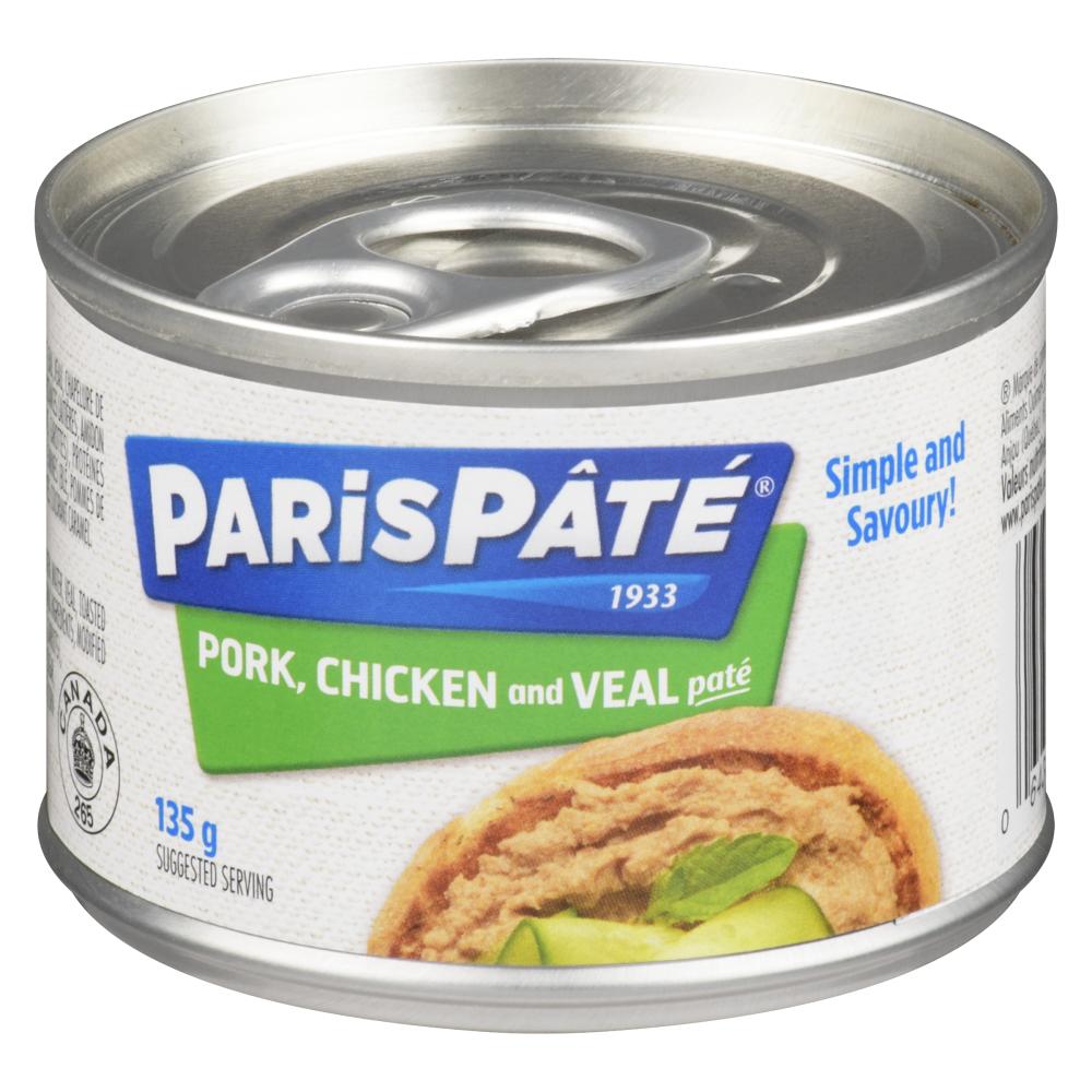 PARIS PATÉ PORK CHICKEN AND VEAL, 24 X 135 G