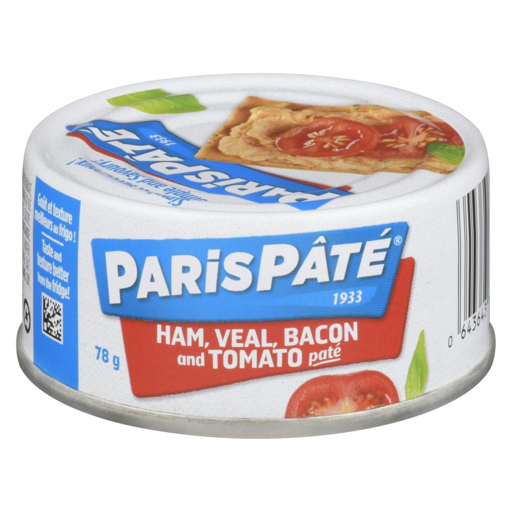 PARIS PATÉ HAM VEAL BACON & TOM, 24 X 78 G