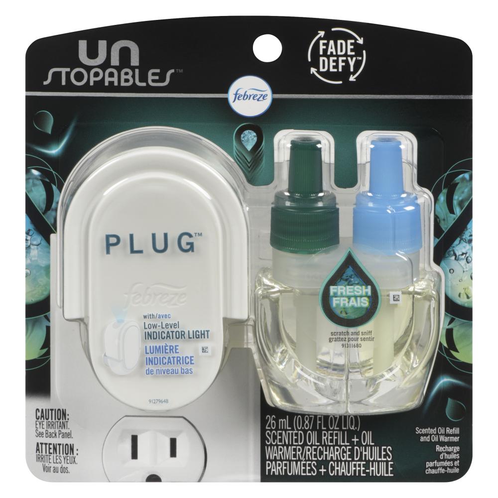 FEBREZE PLUG + REFILLS DEODORIZER, 4 X 26 ML