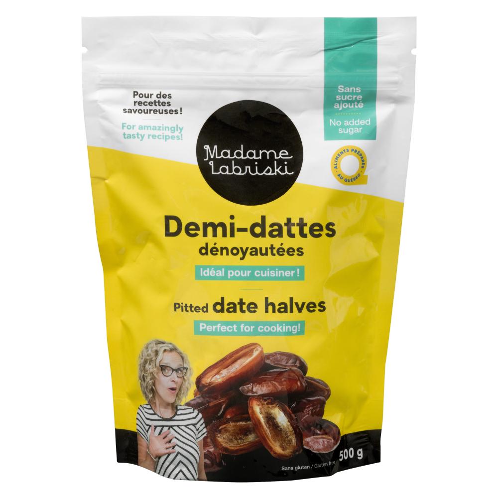 MADAME LABRISKI PITTED HALF DATES, 12 X 500 G