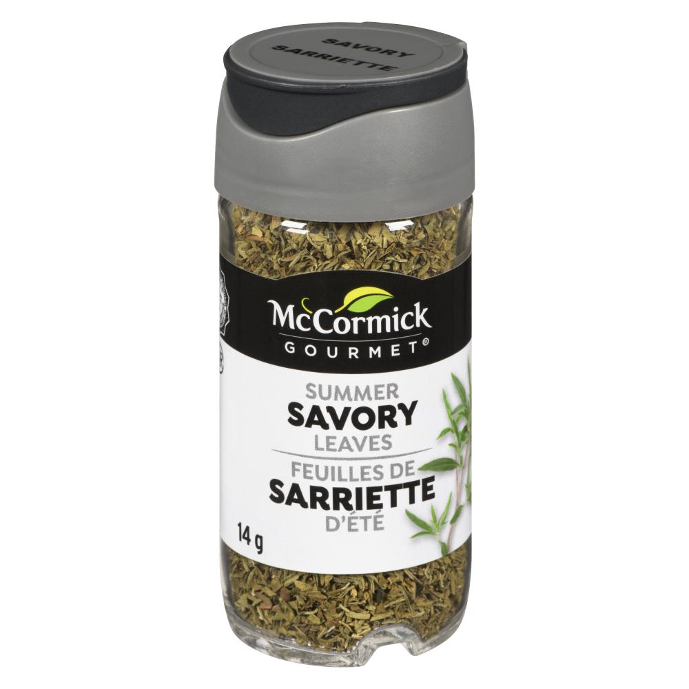 MCCORMICK GOURMET SUMMER SAVORY LEAVES, 6 X 14 G