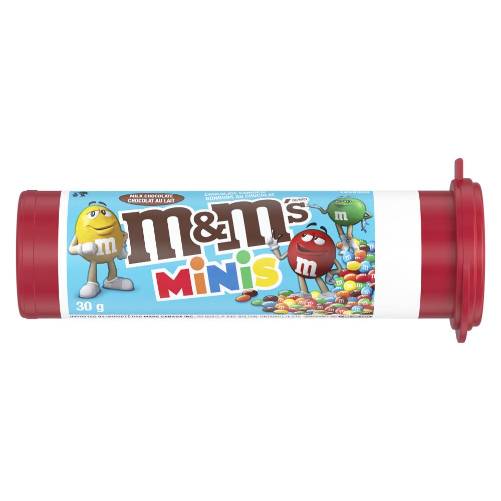 M&M MINI MILK CHOCOLATE TUBE, 24 X 30 G