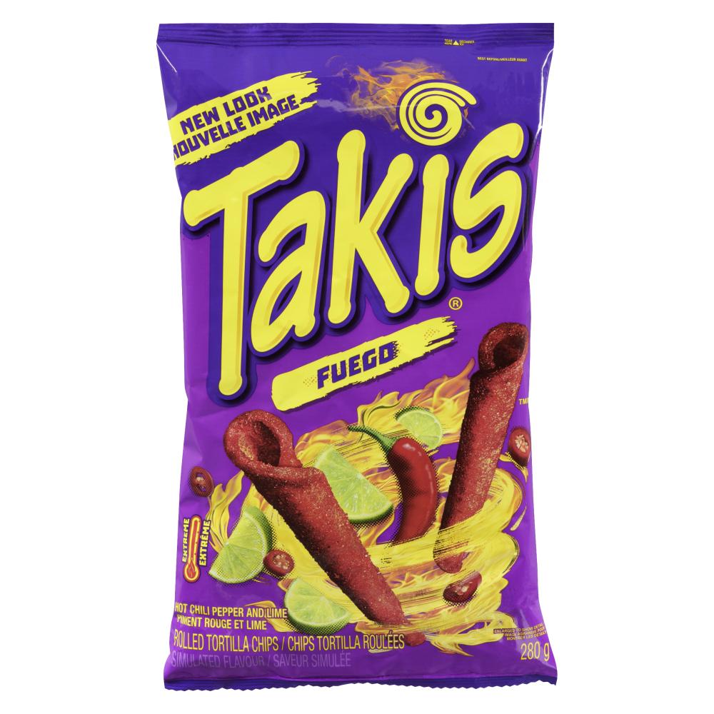 BARCEL TAKIS TORTILLA CHIPS FUEGO EXTREME, 12 X 280 G