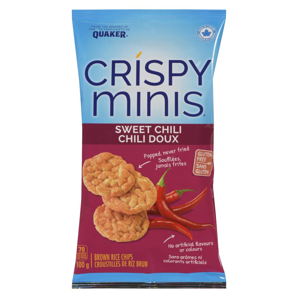 QUAKER CRISPY CHILI OAT CAKES GLUTEN-FREE, 12 X 100 G