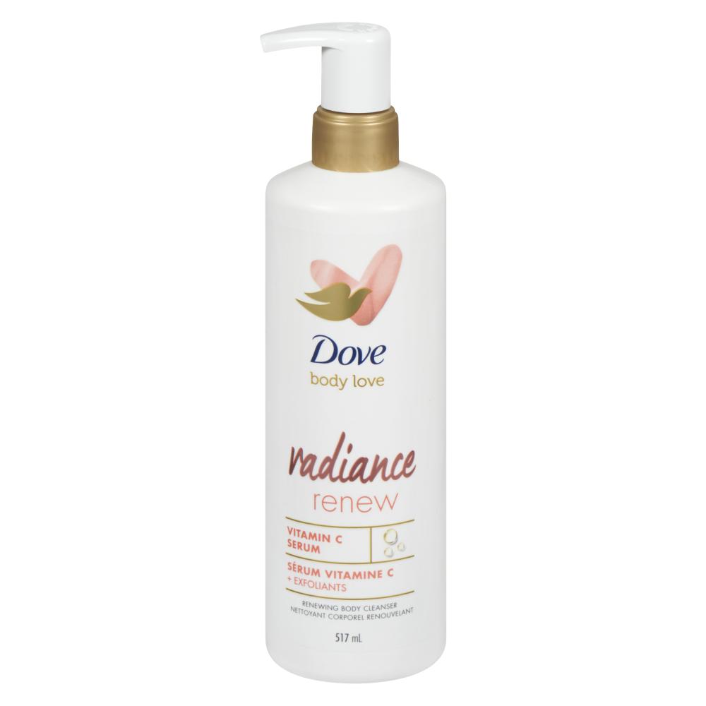 DOVE BODY WASH RADIANCE RENEW, 4 X 517 ML