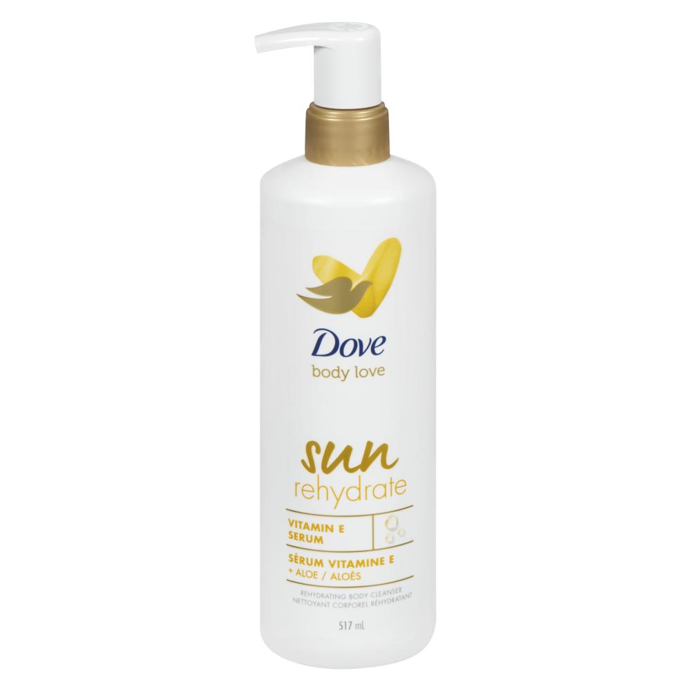 DOVE BODY WASH SUN REHYDRATE, 4 X 517 ML
