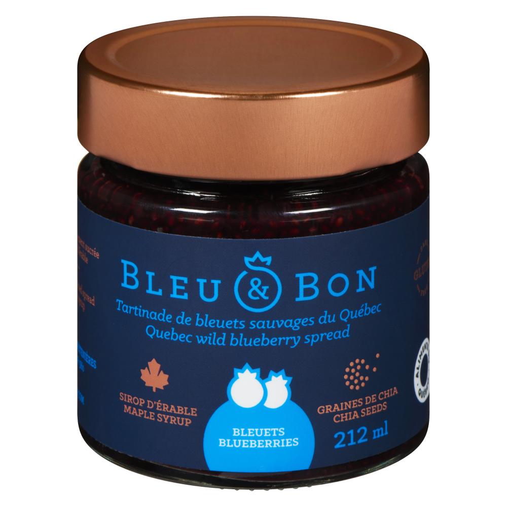 BLEU & BON BLUEBERRY CHIA MAPLE SYRUP, 12 X 212 ML