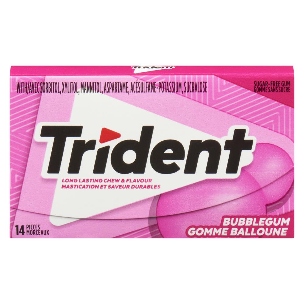 TRIDENT BAT BALLOON GUM, 12 X 1 UN