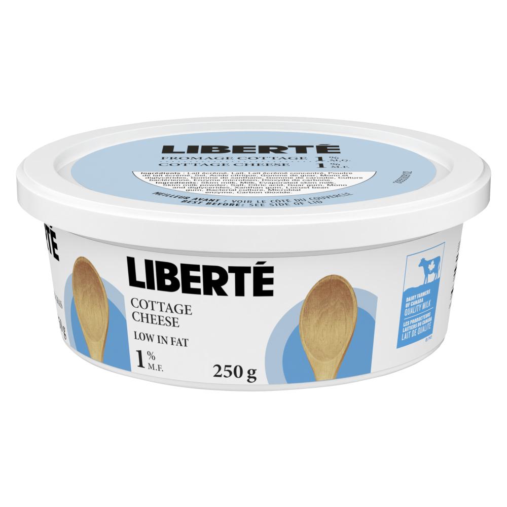 LIBERTE COTTAGE CHEESE 1%, 12 X 250 G