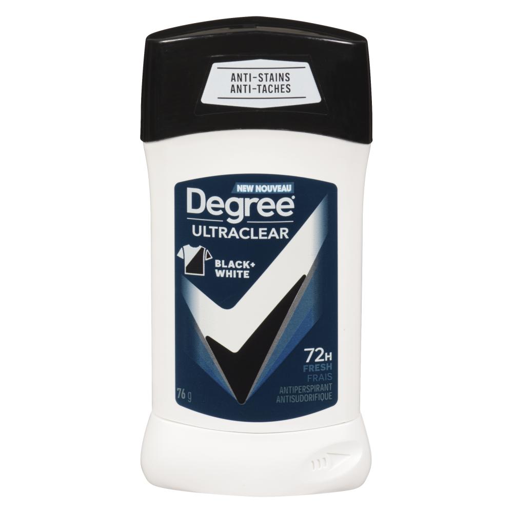 DEGREE MEN DEODORANT BLACK & WHITE FRESH, 6 X 76 G