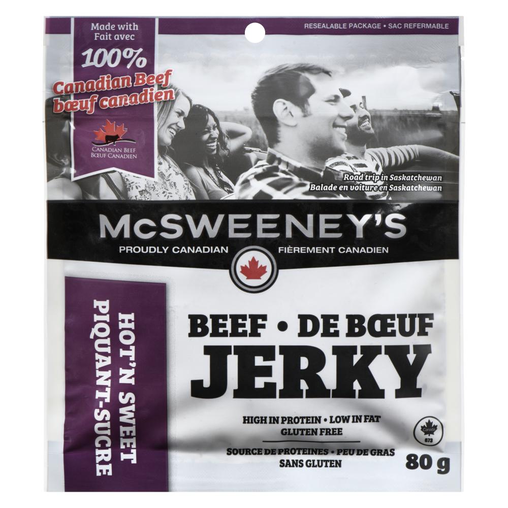 MCSWEENEY'S EPIC SWEET BEEF JERKY, 10 X 80 G