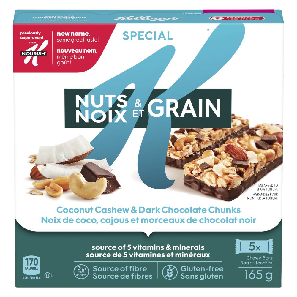 KELLOGG'S SPECIAL K NOURISH BAR QUINOA NUT, 8 X 5 X 33 G