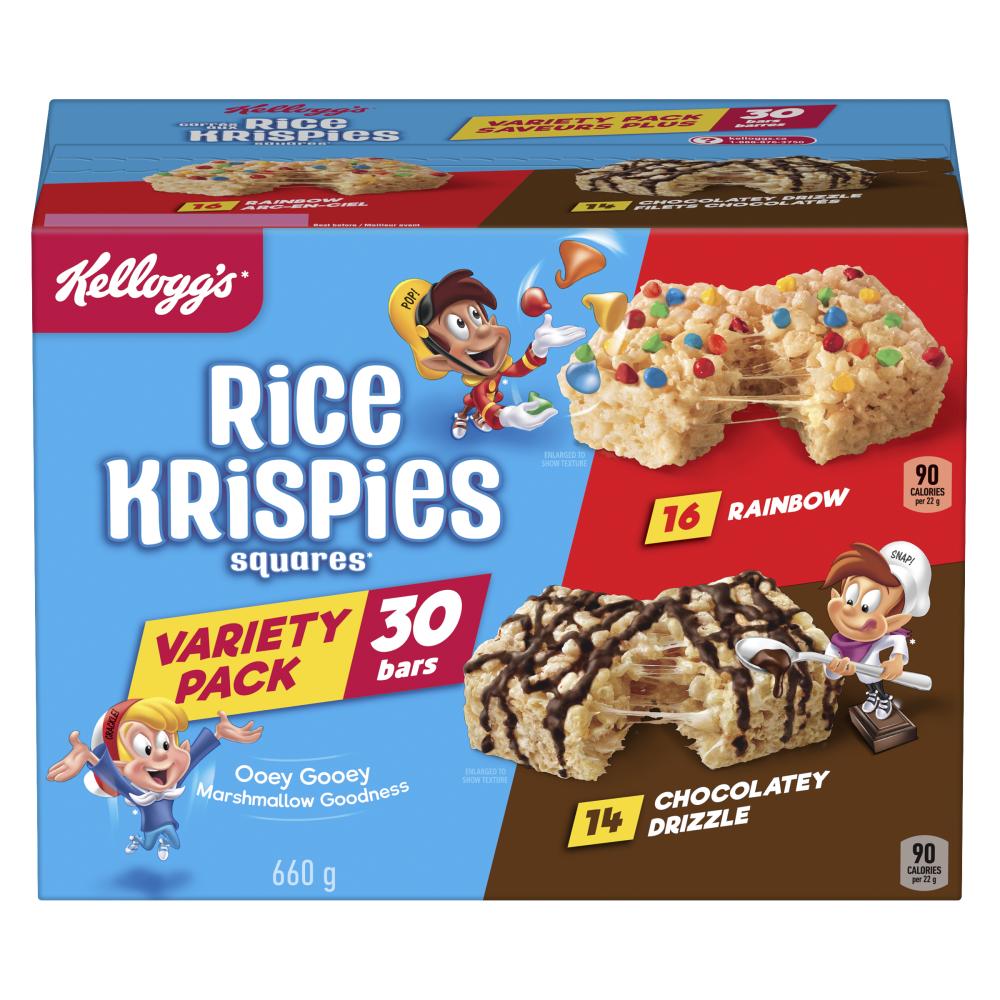 KELLOGG'S RICE KRISPIES SQUARES 2 PACK, 8 X 660 G