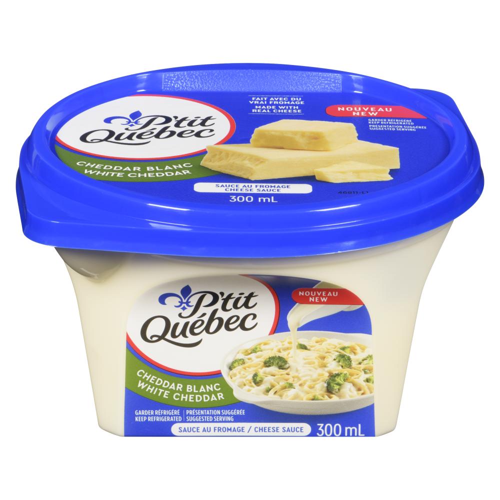 PTITQUEB WHITE CHEDDAR SAUCE, 8 X 300 ML
