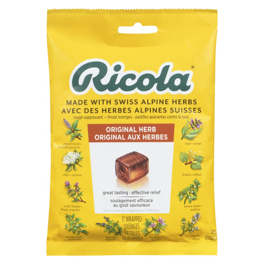 RICOLA HERBAL COUGH LOZENGES, 8 X 1 UN