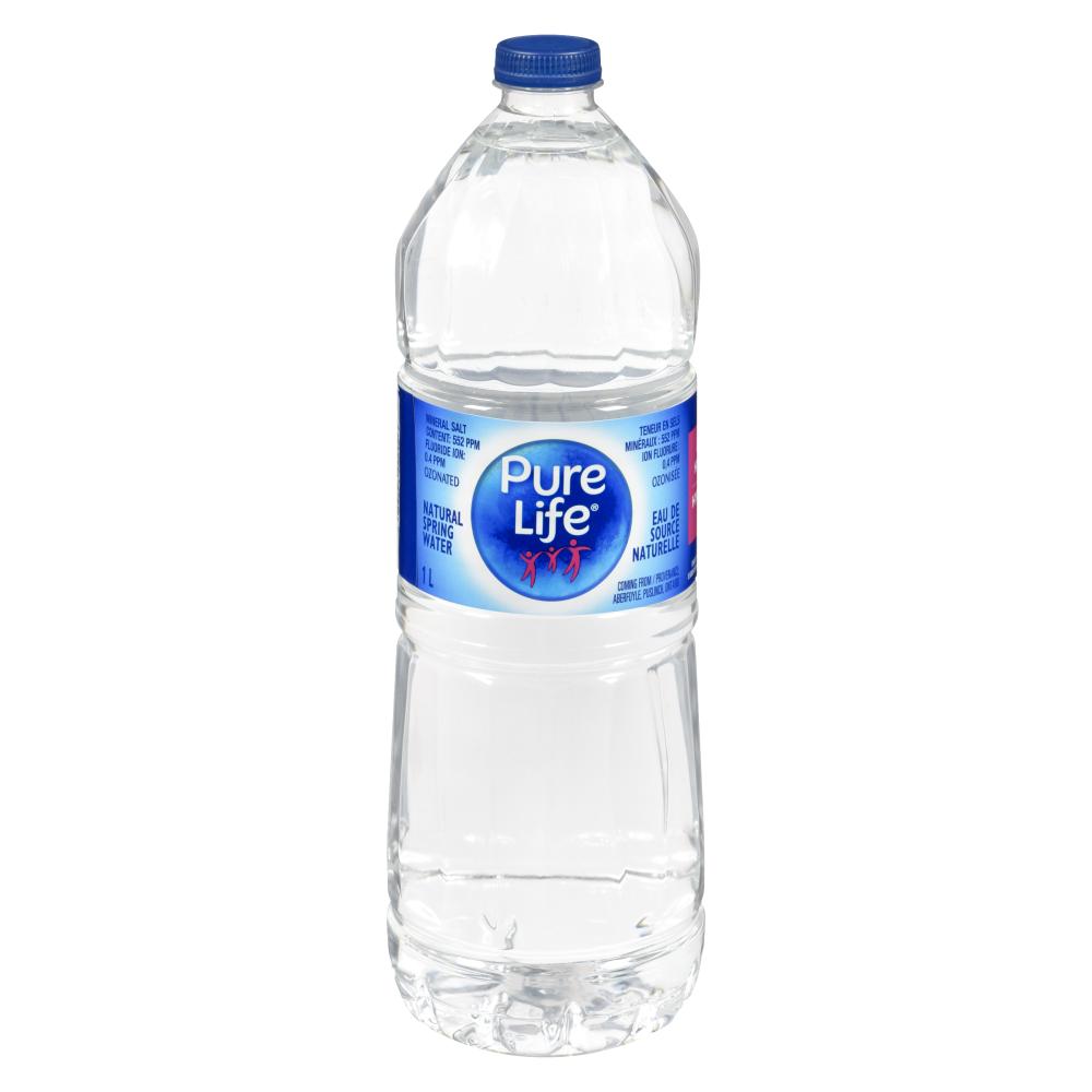 PURE LIFE SPRING WATER, 15 X 1 L
