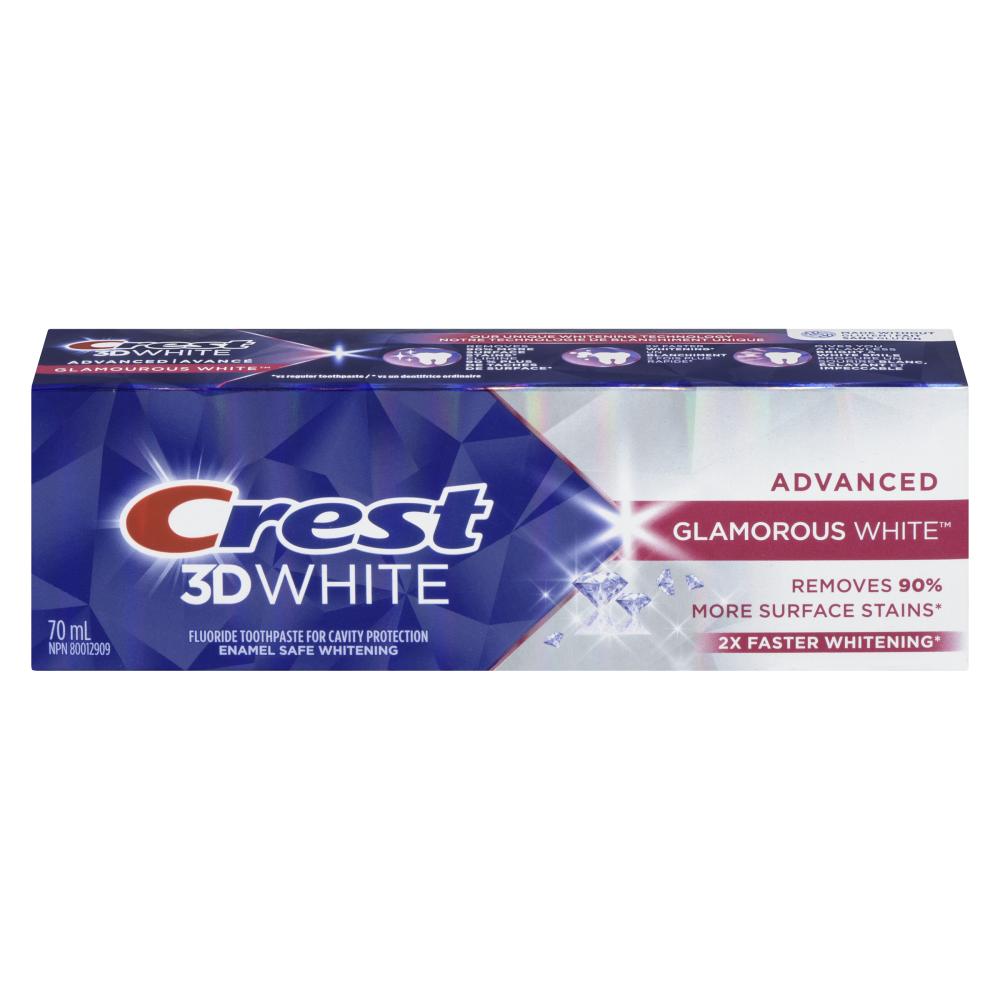 CREST 3D WHITE ADVANCED DAZZLING WHITE, 12 X 70 ML