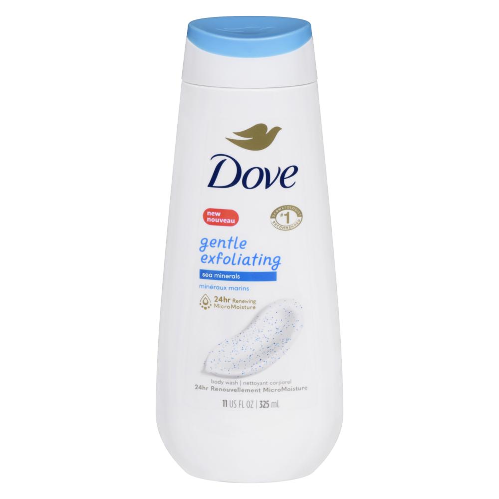 DOVE MEN+CARE BODY WASH EXFOLIATING SCRUB, 6 X 325 ML