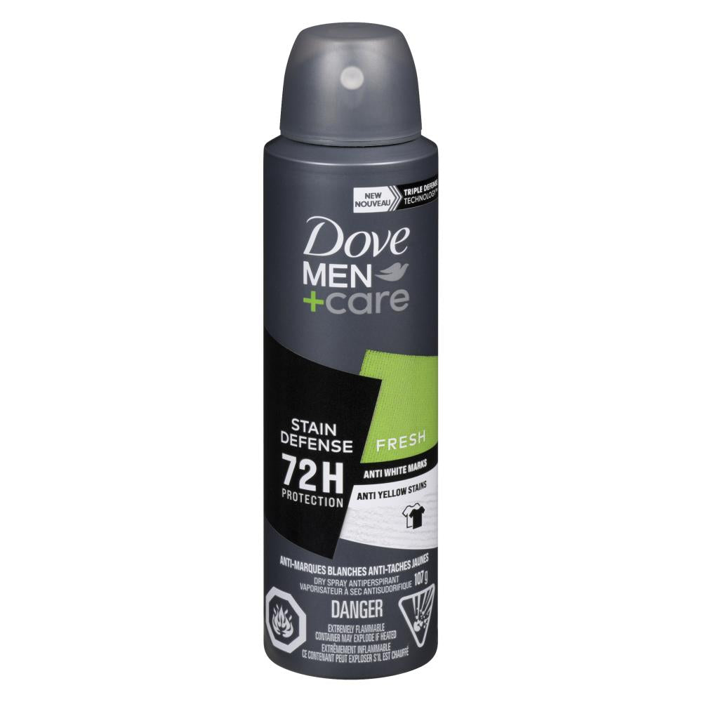DOVE MEN+CARE DEODORANT DEFENSE FRESH, 3 X 107 G