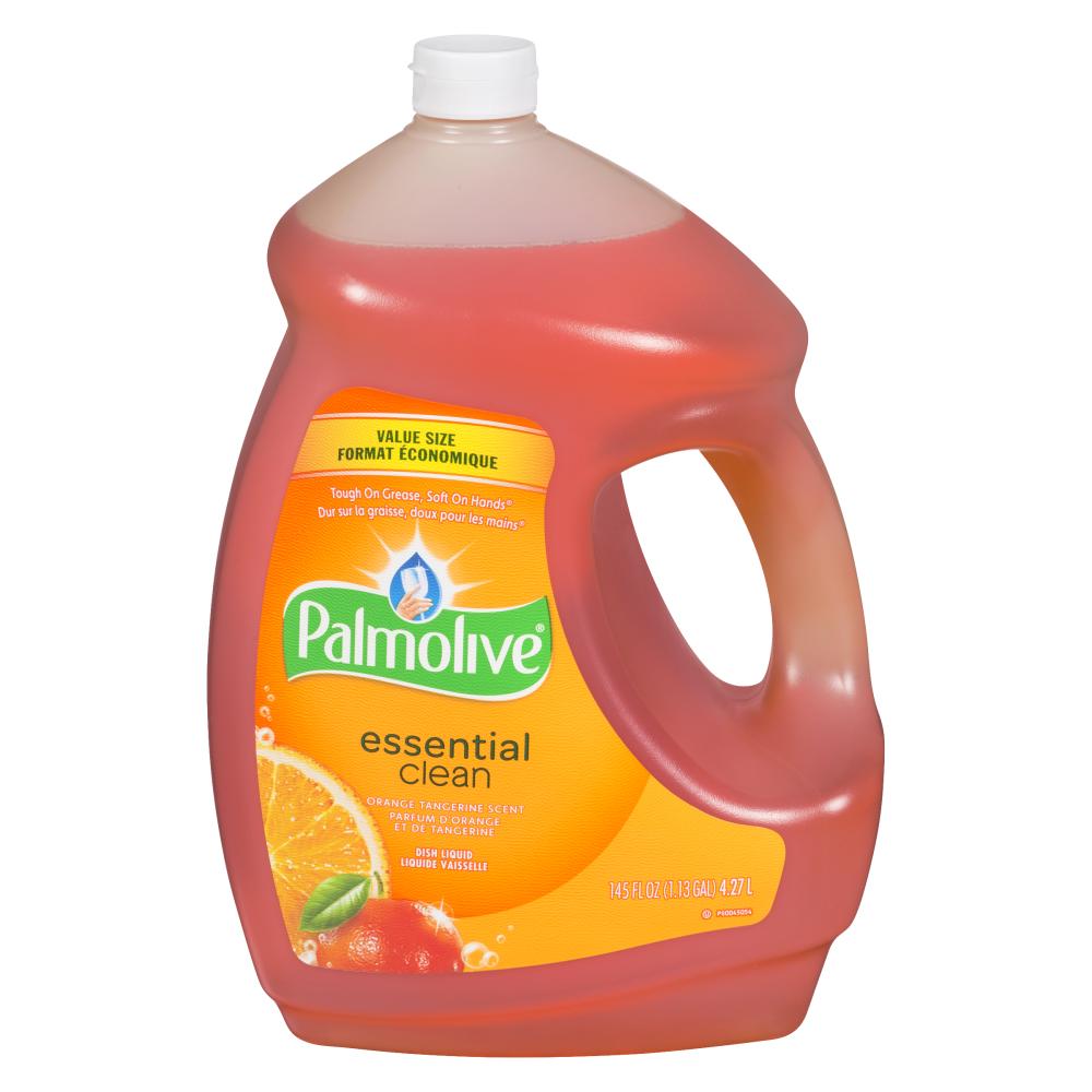PALMOLIVE ORANGE SCENTED DISH LIQUID DETERGENT, 4 X 4.27 L