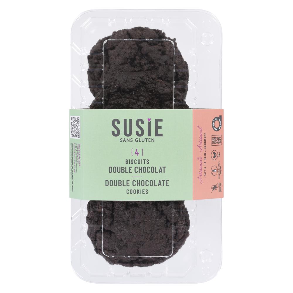 SUSIE GLUTEN FR, DOUBLE CHOCOLATE COOKIES, 8 x 192G