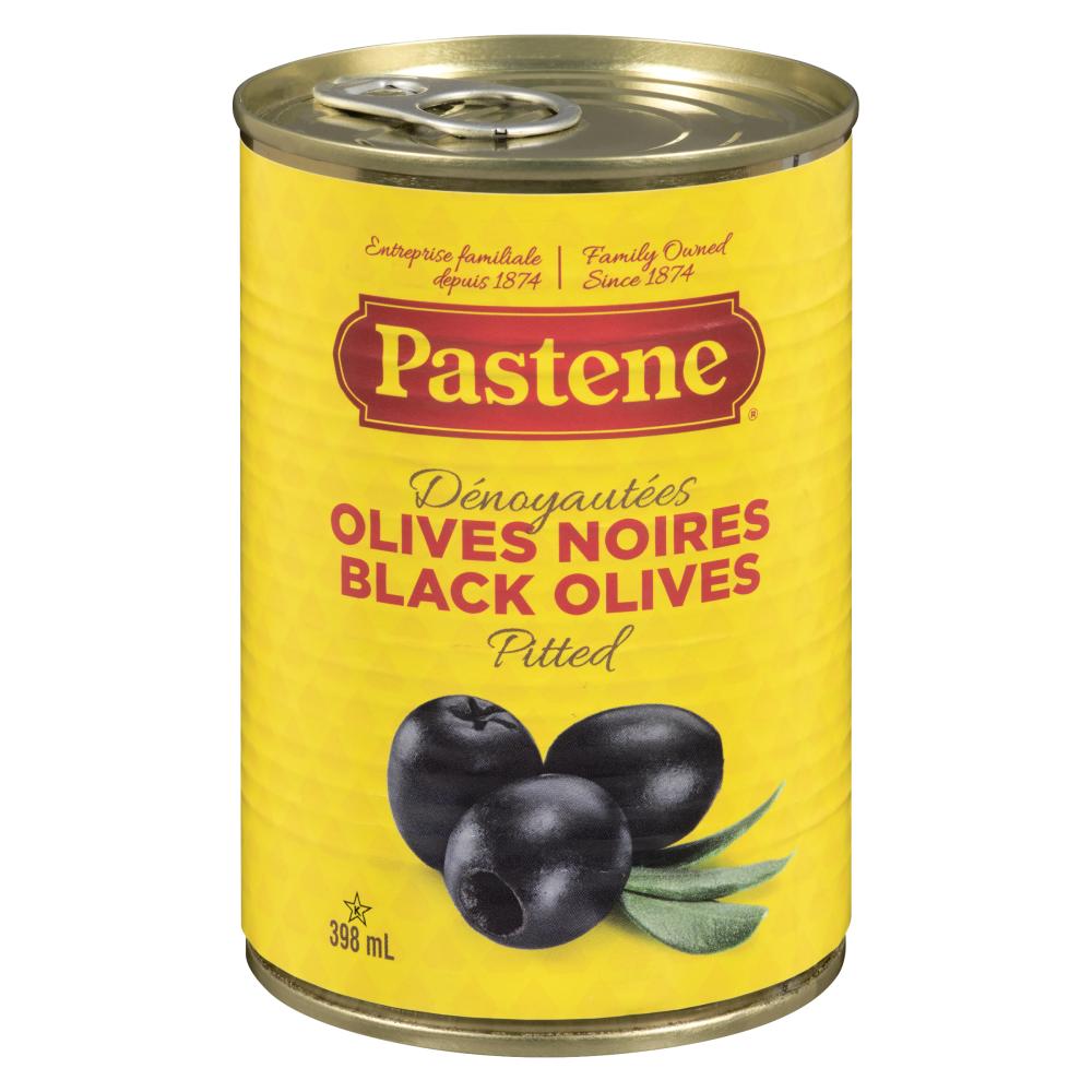 PASTENE PITTED RIPE OLIVES, 24 X 398 ML