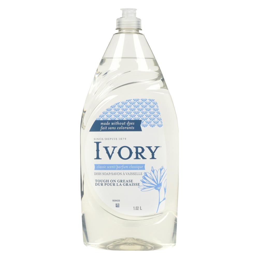 IVORY ORIGINAL DISH LIQUID, 8 X 1.02 L