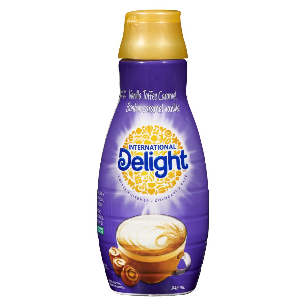 INTERNATIONAL DELIGHT COFFEE CARAMEL CANDY, 6 X 946 ML