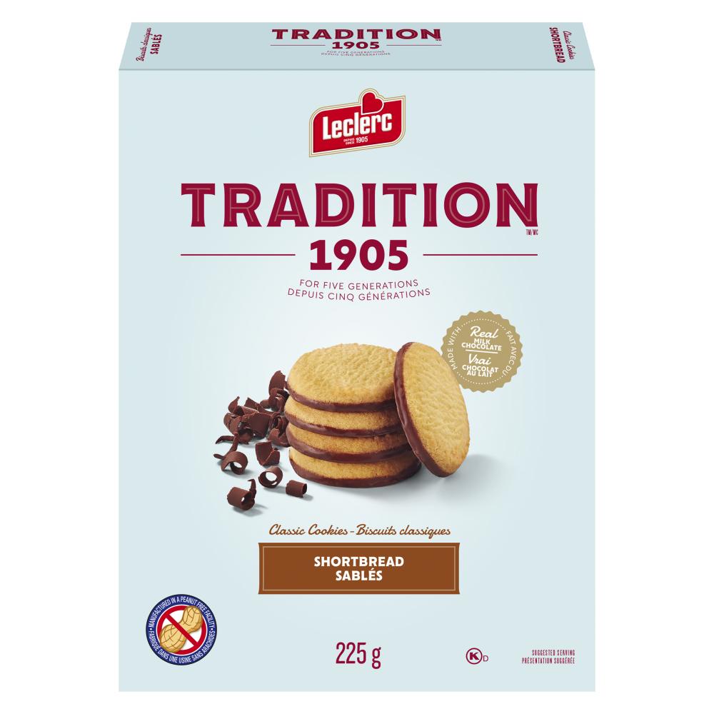 LECLERC TRADITION MILK CHOCOLATE BISCUIT, 12 X 225 G
