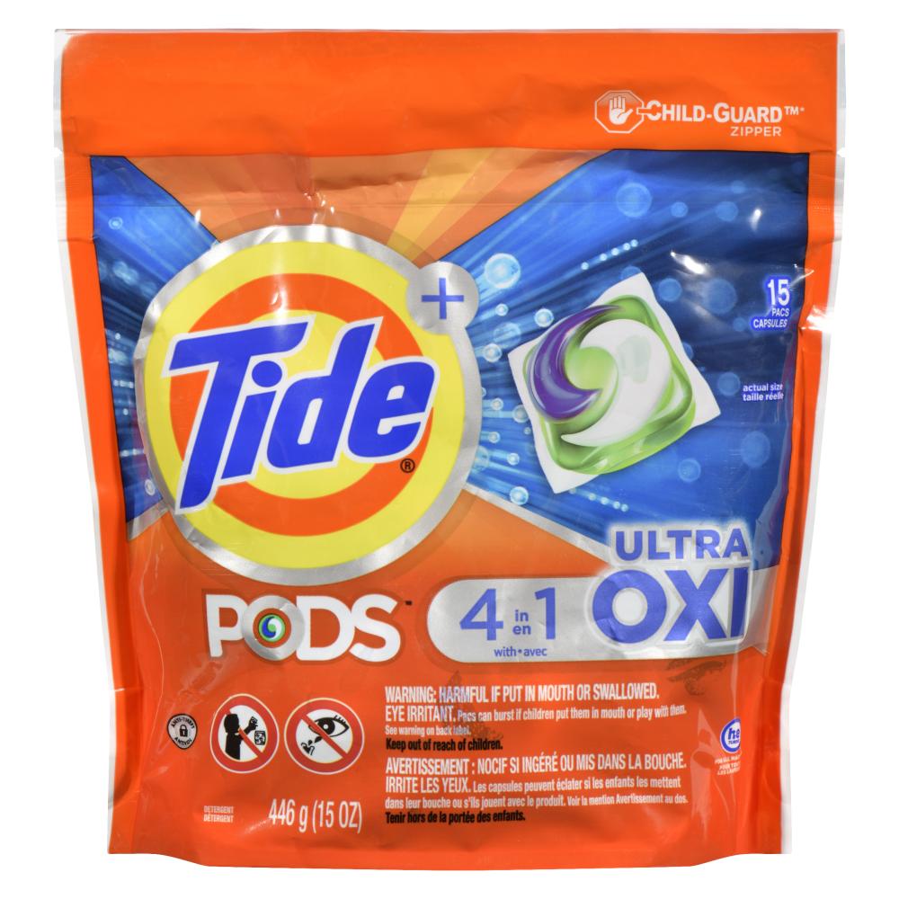 TIDE DET PODS ULTRA OXI 15 PODS, 6 X 446 G