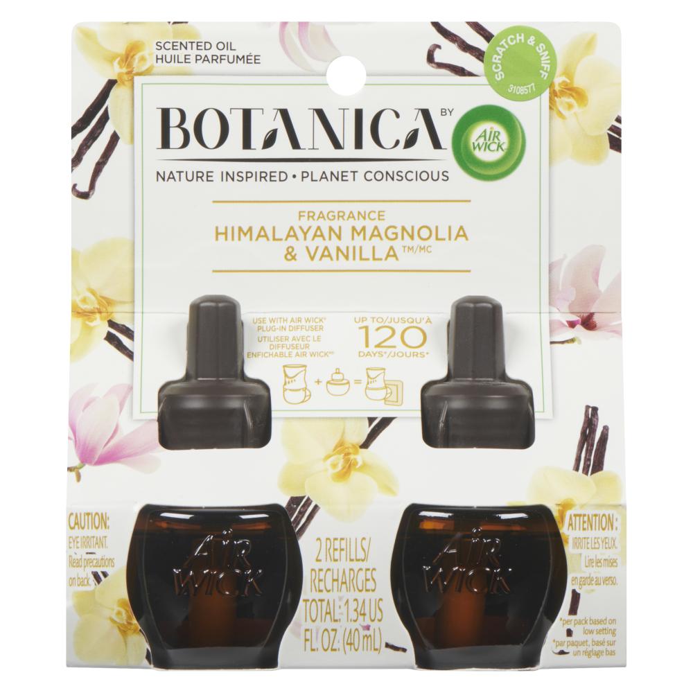 AIRWICK PLUG-IN REFRESH BOTANICALS MAGNOLIA & VANILLA, 6 X 2 X 20 ML