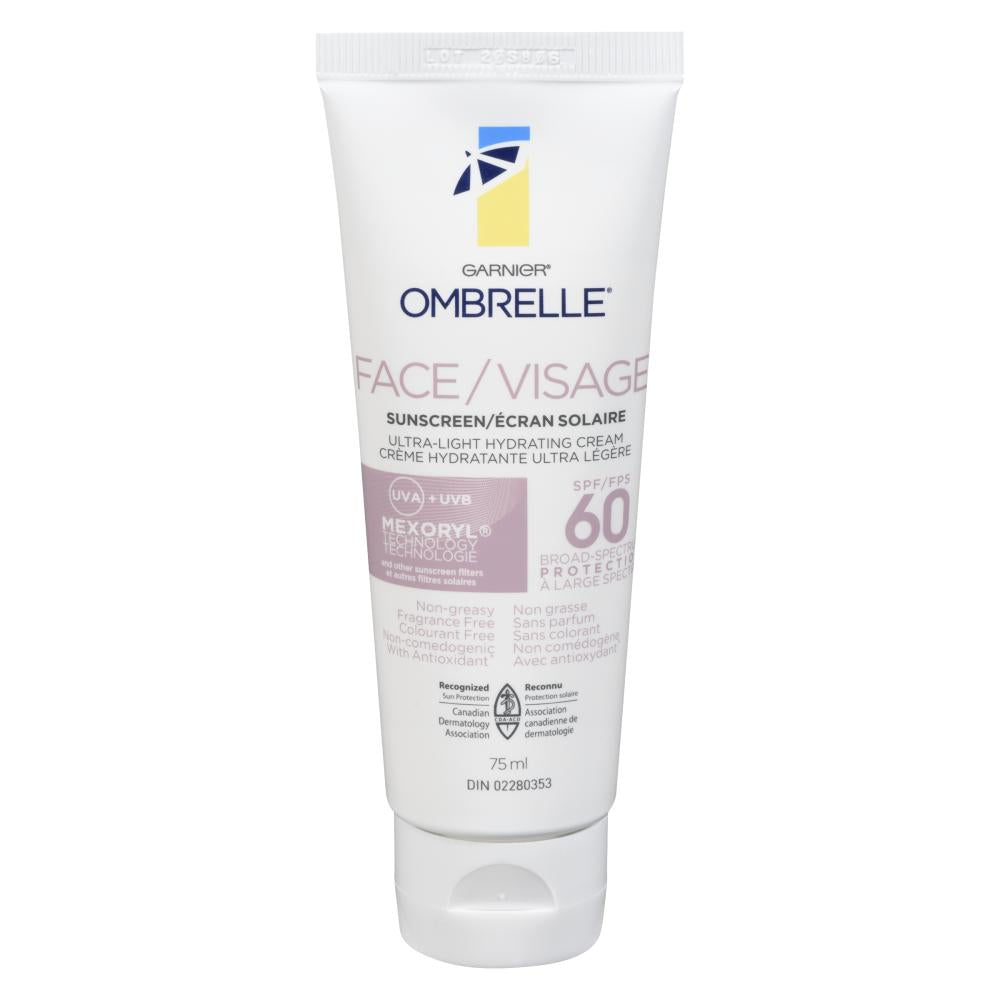 OMBRELLE FACE CREAM SPF60, 6 X 75 ML