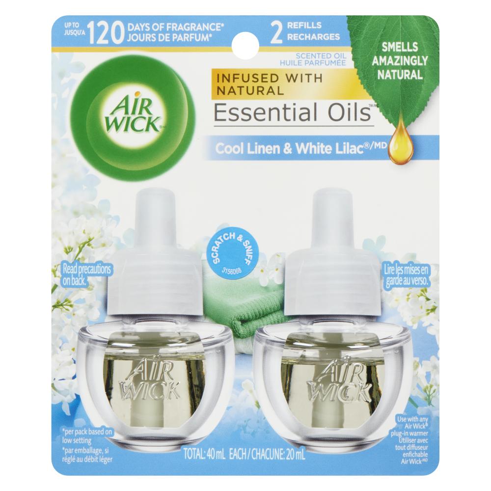 AIRWICK PLUG-IN REFRESH FREESIA & WHITE LILY, 6 X 2 X 20 ML