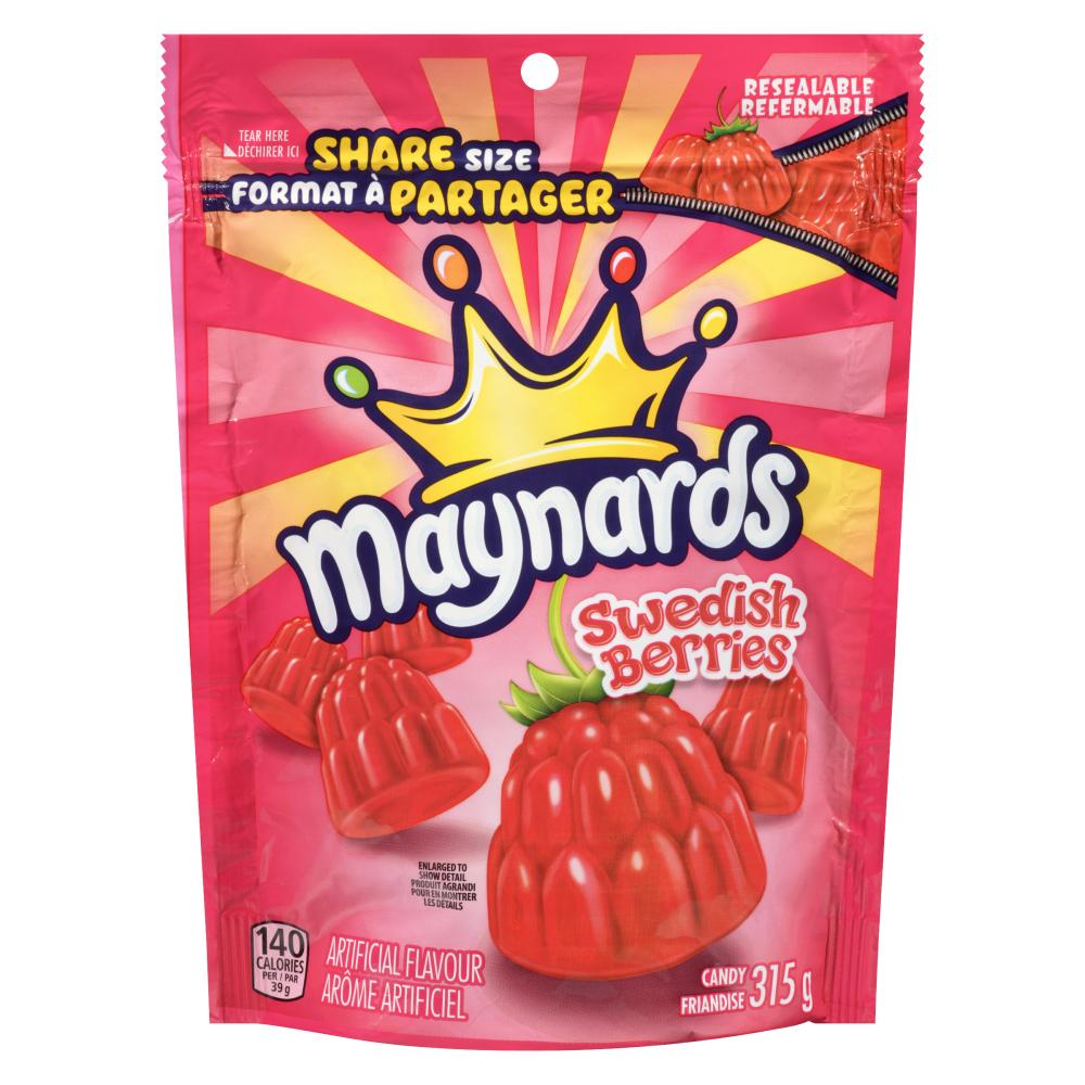 MAYNARDS SWEDISH BERRIES CANDY, 12 X 315 G