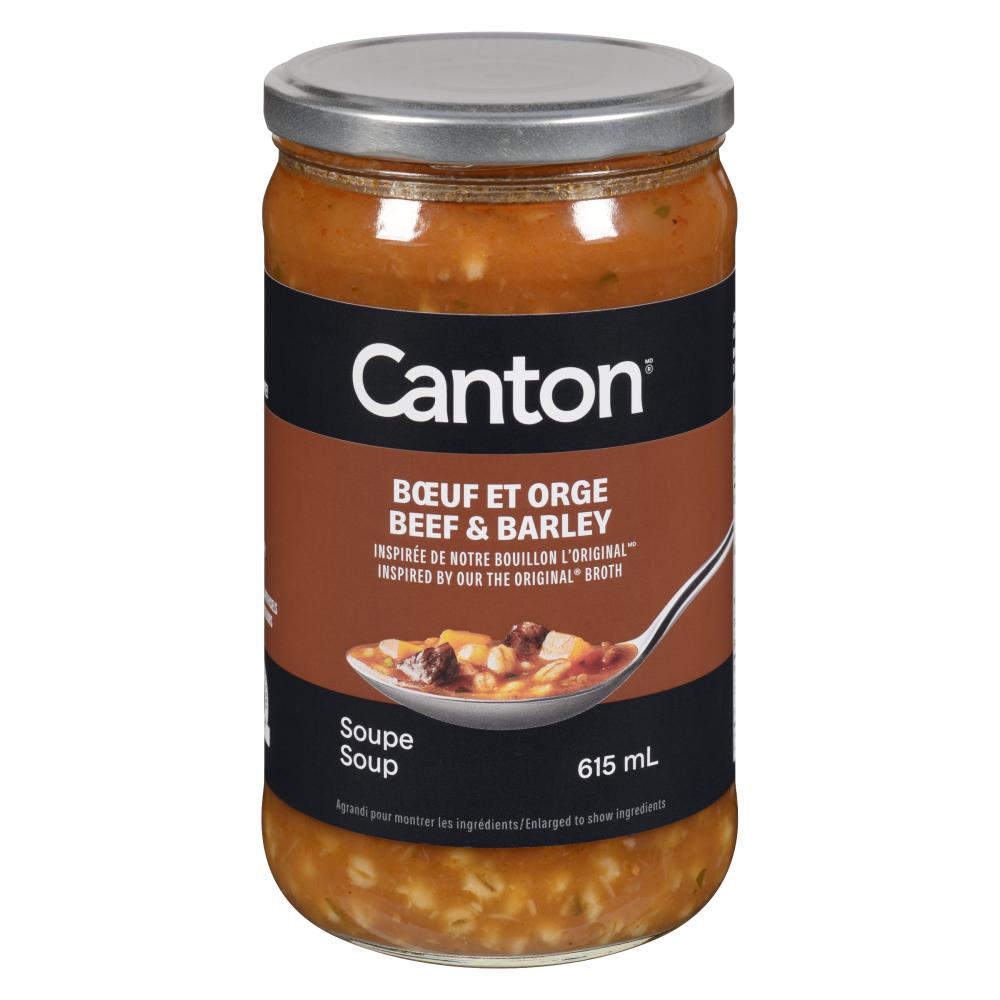 CANTON BEEF AND BARLEY SOUP, 12 X 615 ML