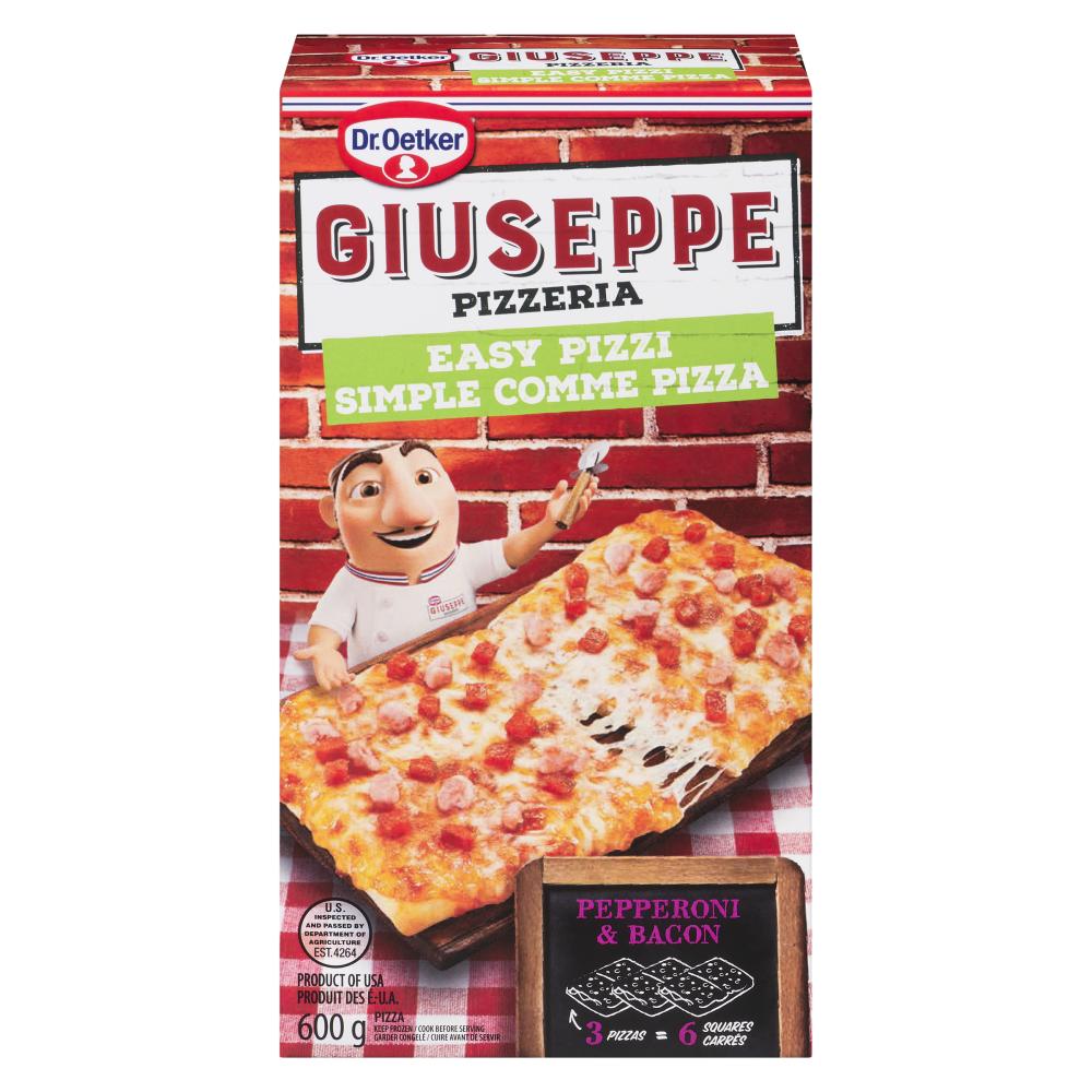 GIUSEPPE SCP BACON PEPPERONI PIZZA, 12 X 600 G