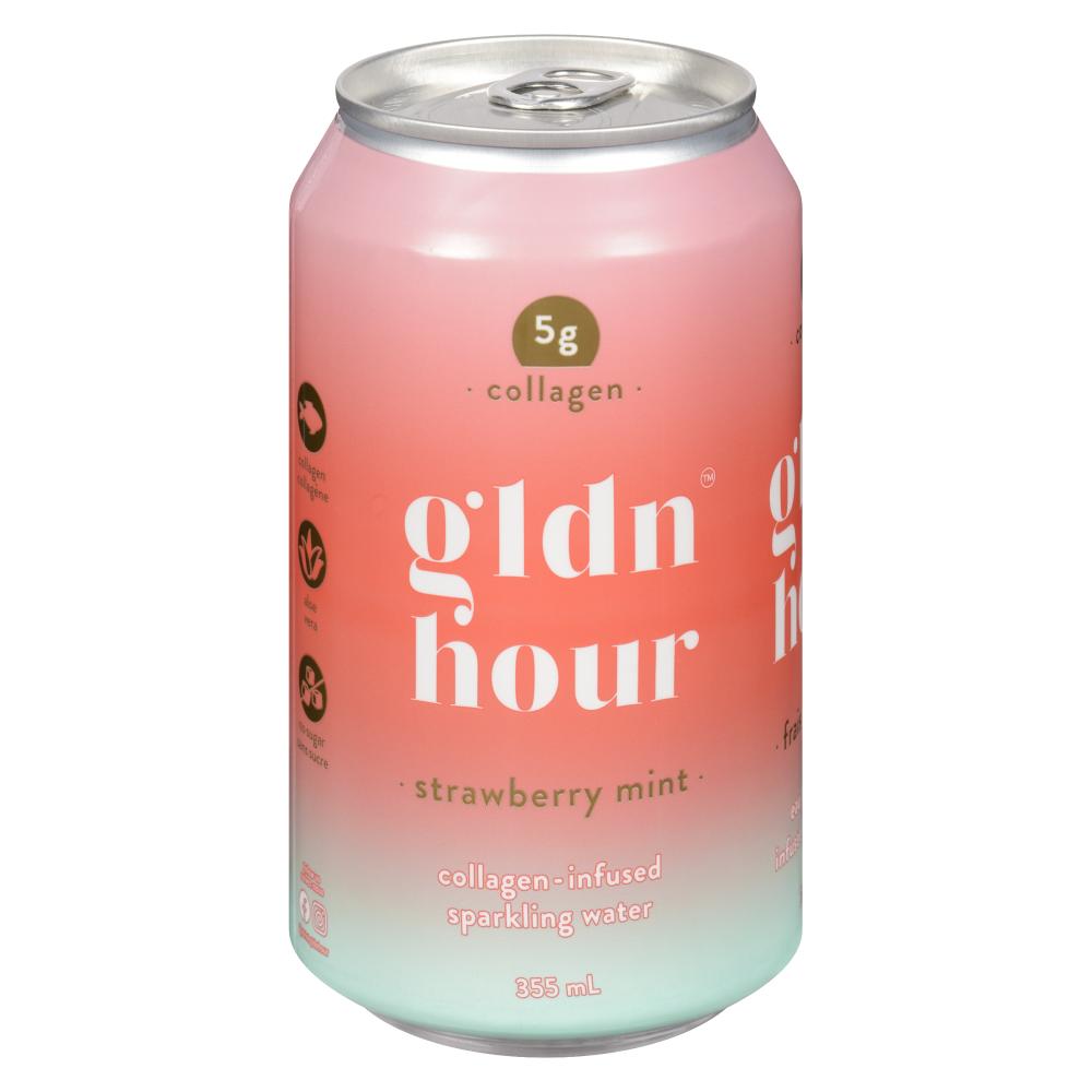 GLDN HOUR, STRAWBERRY MINT, 12 x 355ML
