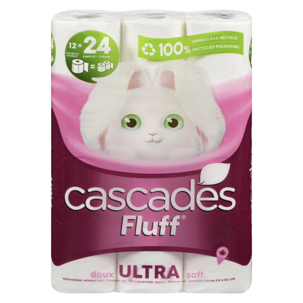 CASCADES DOUBLE ENVIRONMENT HYGIENE PAPER TOWELS ULTRA, 4 X 12 UN