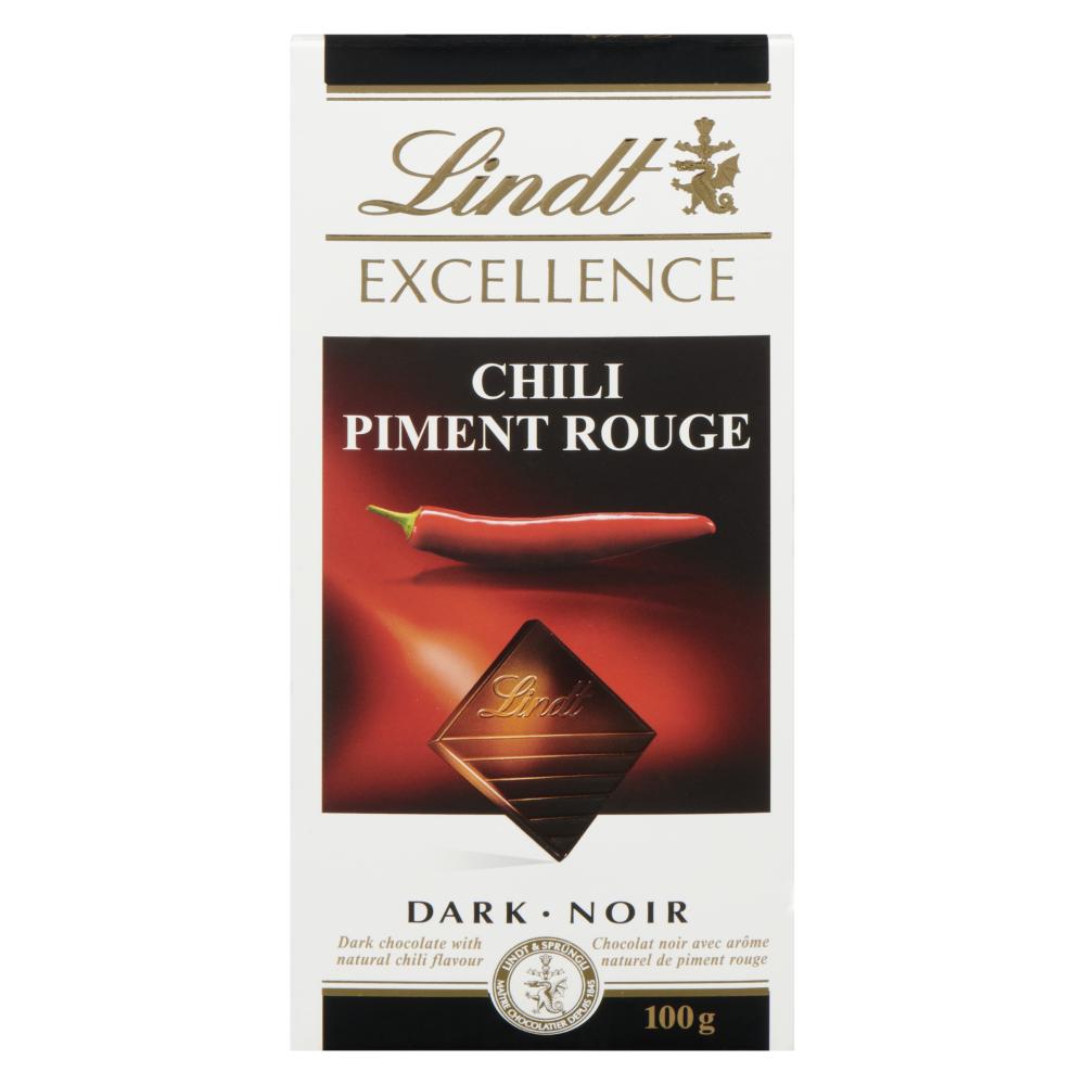 LINDT EXCELLENCE BAR CHOCOLATE RED PEPPER, 20 X 100 G