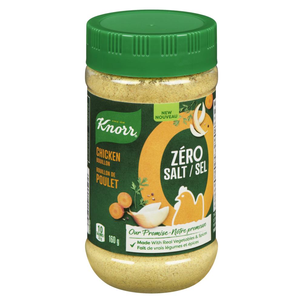 KNORR ZERO SALT CHICKEN BOUILLON 12X160G, 12 X 160 G