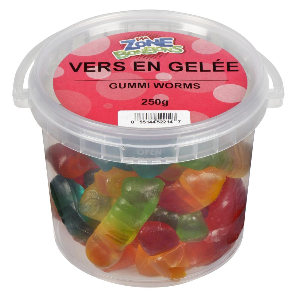 JOHNVINCE GUMMY WORMS, 12 X 250 G