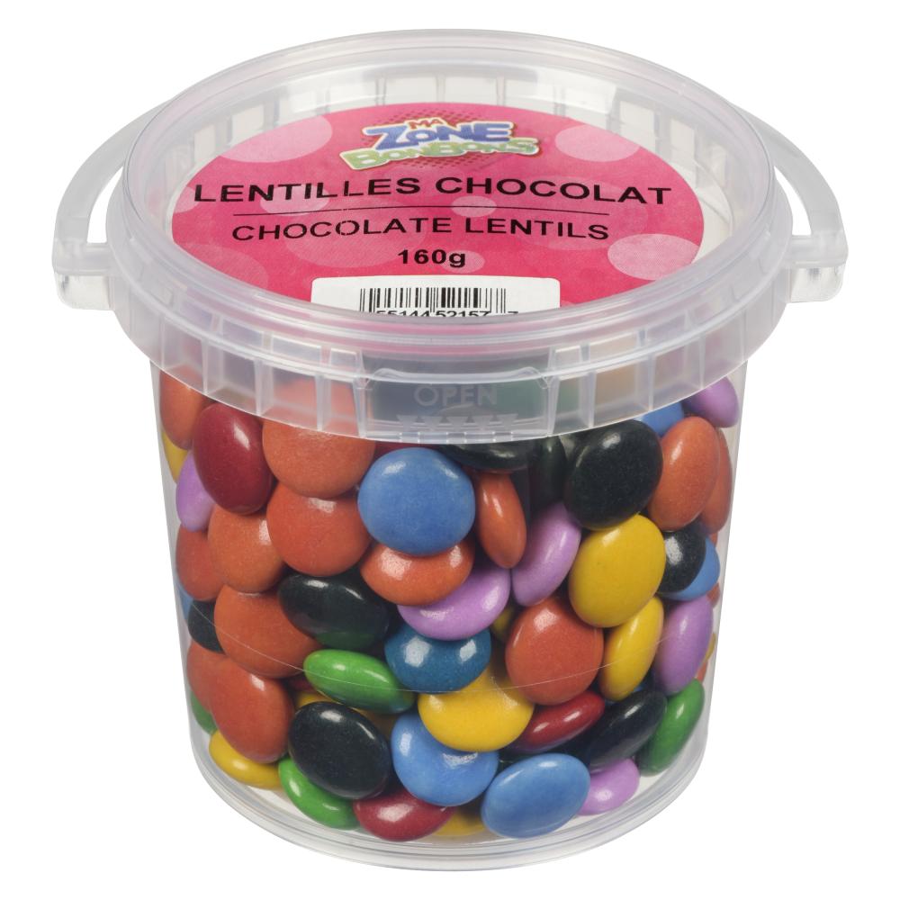 JOHNVINCE CHOCOLATE LENTILS, 12 X 160 G