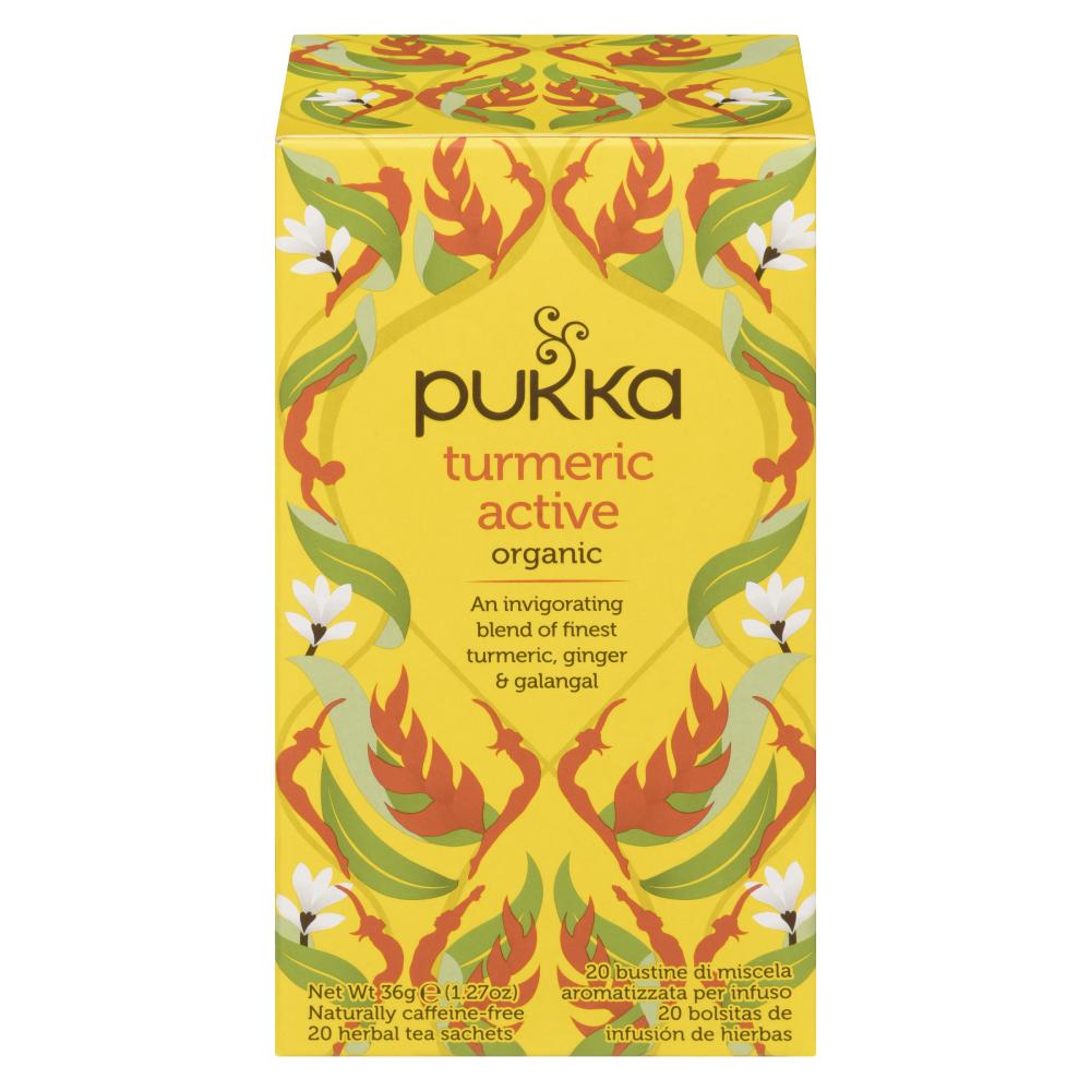 PUKKA ORGANIC TURMERIC TEA, 4 X 20 UN