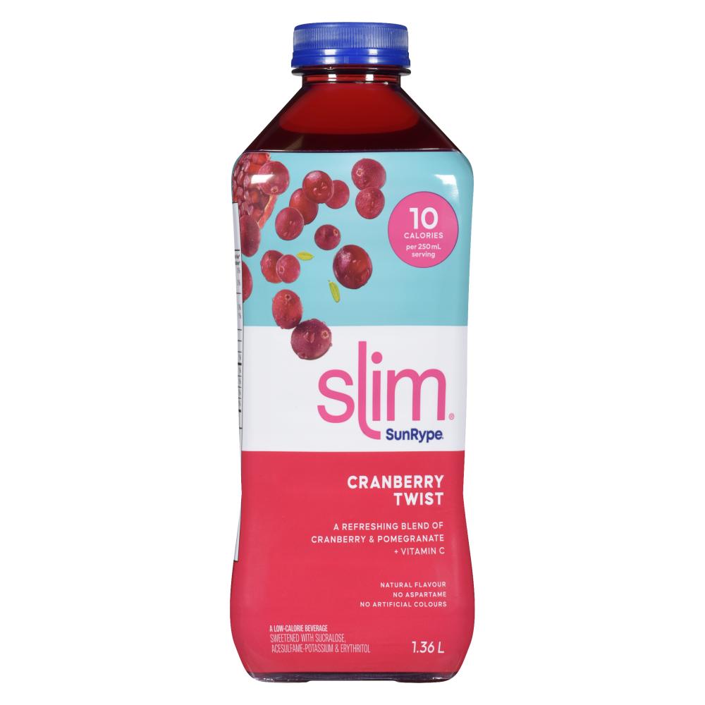 SUNRYPE SLIM TORNADO CANNEBERGE DRINK, 6 X 1.36 L